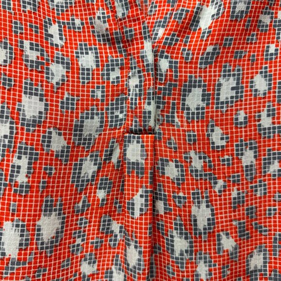 Joie Orange Leopard Print Silk Sleeveless Top - XS - Picture 3 of 5